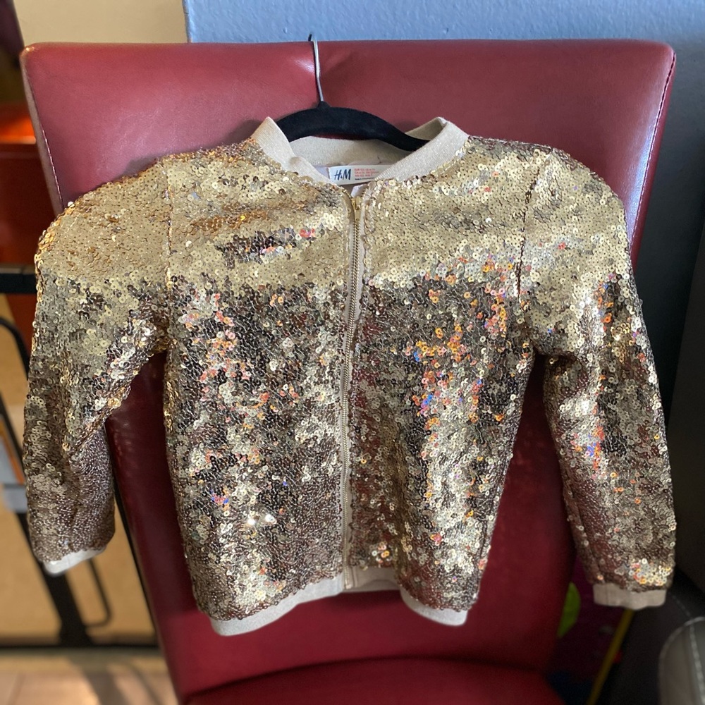 H&M Little girls Metallic Jacket